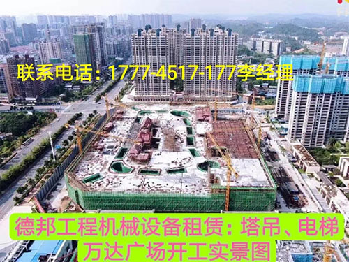 萬(wàn)達(dá)廣場(chǎng)、岳麓青城一二三期   租賃塔吊、電梯實(shí)情